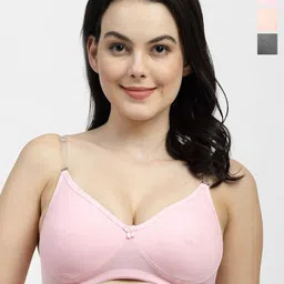 SHYAM SONS FLAIR femina Pack Of 3 Full Coverage T-Shirt Bra-picture-34