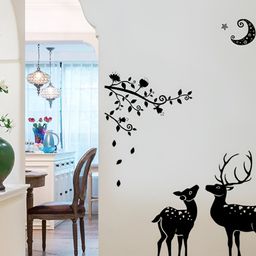 INDIAN ROYALS Black & White Printed Waterproof Heat Resistant Self Adhesive Wall Stickers-picture-1