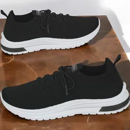 Free Kicks Women Black Mesh Casual Shoes-image-29