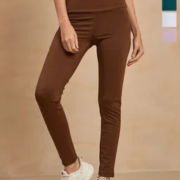 COLOR CAPITAL Women Pack of 4 Skinny Fit Antimicrobial Ankle Length Gym Tights-picture-15