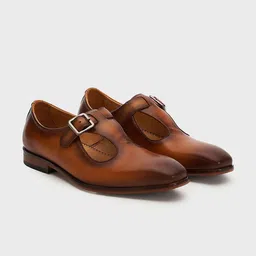NAUVAB Men Leather Buckled Shoe-Style Sandals-picture-10