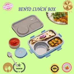 moira international Lunch Box for Kids Compartment Insulated Stainless Steel Tiffin Box for KID_L160 3 Containers Lunch Box-picture-39