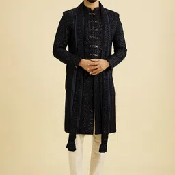 Manyavar Men Embroidered Sherwani With Dupatta image 1