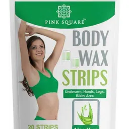 Pink Square Aloe Vera Wax Strips- 20 Strips-picture-27