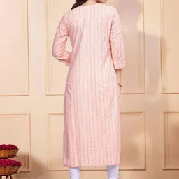 Anouk Rustic Women Striped Kurta image 5