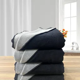 LABHAM Black 4 Cotton 450 GSM Bath Towel image 1