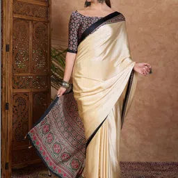 KALINI Ethnic Motifs Silk Blend Saree image 4
