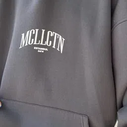 StyleCast x Revolte Typography Printed Hooded Cotton Sweatshirt image 4