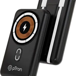 ptron 10000 mAh 22.5 W Wired & Wireless With MagSafe Nano Power Bank image 1