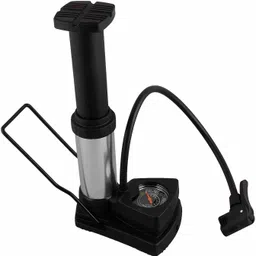 chozuba CYCLE FOOT PUMP Bicycle Pump (Black, Silver) Bicycle, Car, Ball, Football Pump Pump-picture-21