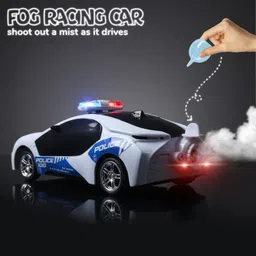 smart boy RC Police Car with Lights & Smoke Effect for Kids M-6886 image 5