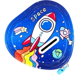 johnnie boy Heart Shape Piggy Bank with Lock And Keys|Designer Piggy bank|Money Bank|Gulla Coin Bank image 3