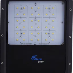 forus 200W LED Flood Light | Highest Lumens-210 lm/W |10 Years Warranty | BIS Approved | IP-66 Waterproof | Outdoor Road Light | Made in Bharat | Cool White Pack of 1PC (Aluminum) Flood Light Outdoor Lamp-picture-16