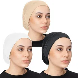 Solid Cotton Blend Women Multicolor Fancy Scarf, Scarf, Faux Turtleneck Neck Cover-image-1