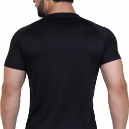 indian krait Pack of 3 Men Solid Round Neck Polyester Multicolor T-Shirt image 2