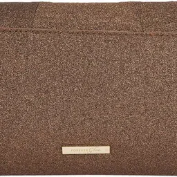 forever glam by pantaloons Casual Brown Clutch image 3