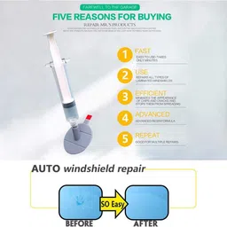 elitepro elite_Car Windscreen Repair Kit, Windshield Resin Glass Crack Fix Kit Windshield Repair Kit image 3