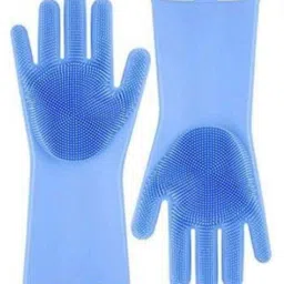 masox store SuperCleaning Silicone Cleaning Gloves for Kitchen Dishwashing Bathroom Car Pet Wet and Dry Glove-picture-28