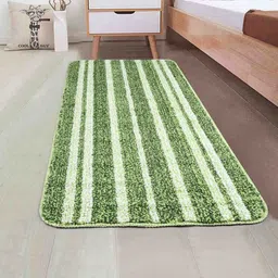 saral home Plain Solid Microfibre 3 X 2 Feet Machine Made Hallway Runner image 1