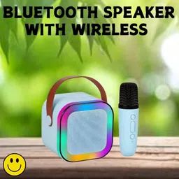 ROYALGUDGET K12 (PORTABLE BLUETOOTH DESKTOP SPEAKER)With Karaoke Mic RGB Light, HD SoundE343 10 W Bluetooth Laptop/Desktop Speaker-picture-24