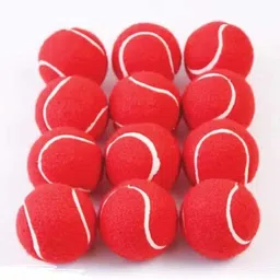 black eagle Premium quality Red Cotton Tennis Ball (pack of 12 balls) Tennis Ball-picture-11
