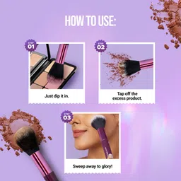 hilary rhoda One Touch Brush | Soft Bristle Makeup Brush | Versatile Application Makeup Brush image 5