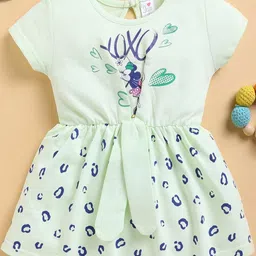 I LOVE MOM Print Fit & Flare Dress-image-2
