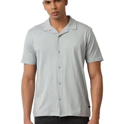 Voi Jeans Men Graphic Printed Cuban Collar Cotton Casual Shirt image 4