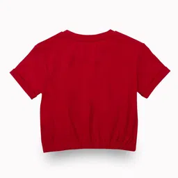 Gini and Jony Girls Printed Cotton Crop Top image 2