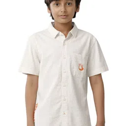 UNDER FOURTEEN ONLY Boys Opaque Casual Shirt-image-38