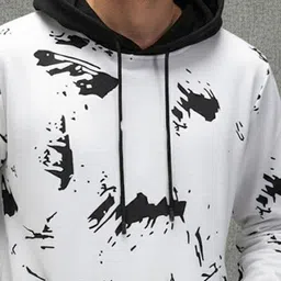 R.Code by The Roadster Life Co. Men Printed Hooded Sweatshirt image 3