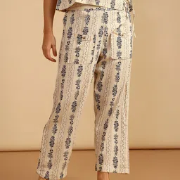 LIMEROAD Women Floral Printed Flared Ethnic Palazzos-image-44