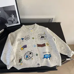 FOREVER FRIDAY Boys Typography Printed Round Neck Cardigan-picture-27