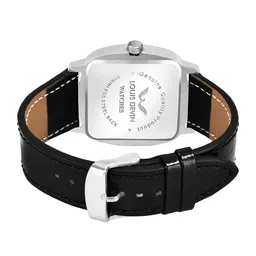 LOUIS DEVIN Men Brass Embellished Dial & Textured Straps Analogue Watch LD-G042-BLACK image 2