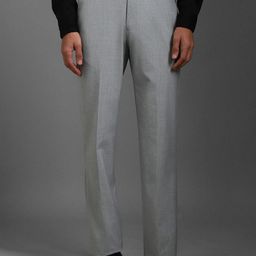 Louis Philippe Men Textured Regular Fit Mid-Rise Formal Trousers-picture-19