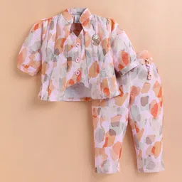 KIDZELLO Girls Printed Top with Trousers-picture-11