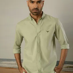 PERCH Men Slim Fit Opaque Casual Shirt image 1