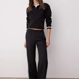 Trendyol Women Mid-Rise Regular Fit Parallel Trousers-picture-26