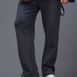 MADSTO Pack Of 2 Men Cotton Mid-Rise Straight-Fit Cargo Trackpants-image-77