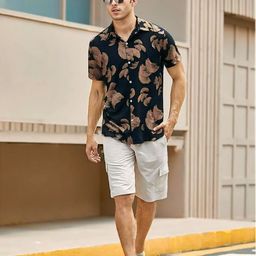 MaverIQ Floral Printed Spread Collar India Slim Regular Fit Casual Shirt-picture-7