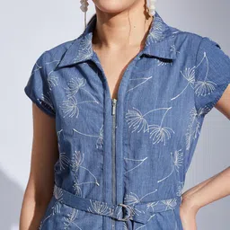 Latin Quarters Floral Embroidered A-Line Dress image 4