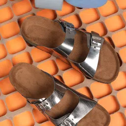 MOZAFIA Women Open Toe Flats with Bows image 1