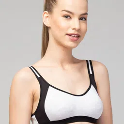 Apraa & Parma Cotton Full Coverage Non Padded Seamless Sports Bra image 3