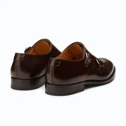 3DM Lifestyle Men Leather Formal Monk Shoes image 2