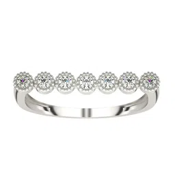 VALANOVA White Gold Plated Sterling Silver Certified 0.21 Ct Lab Grown Diamond Ring-picture-31