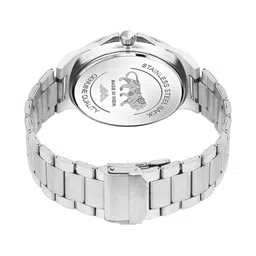 LUXURIT Men Patterned Dial & Stainless Steel Straps Analogue Chronograph Watch LXMT-841 image 3