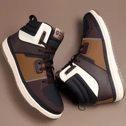 bacca bucci Gourmet Collection Men Colourblocked Mid-Top Sneakers-picture-22