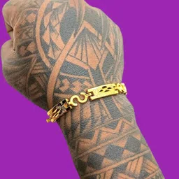 Dynamic Retail Global Men Gold-Plated Link Bracelet image 2