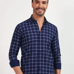 YOUTH FIRST Men Premium Shepherd Checks Opaque Checked Casual Shirt-image-67