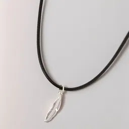 Accessorize Feather Pendant Cord Chain-picture-17